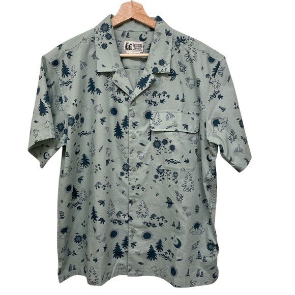 Marmot Mountain Works Green Muir Camp Novelty Men’s Shirt - Size Large - Picture 4 of 14